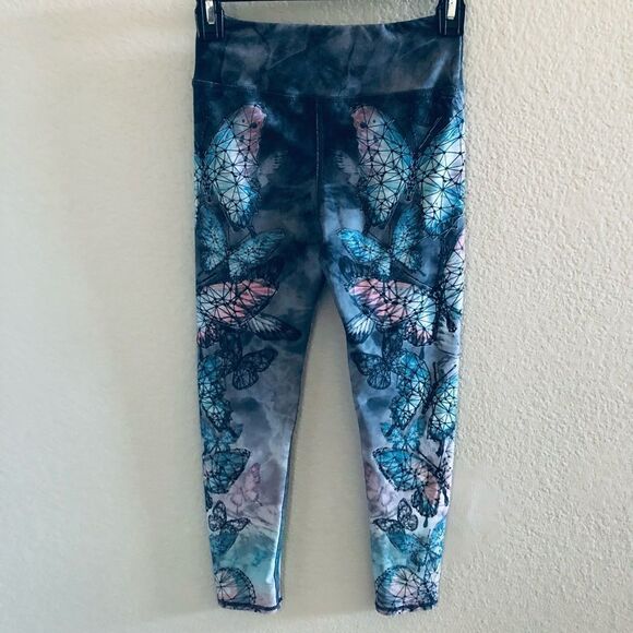 Butterfly Evolution & Creation Active Athletic Leggings XS - Picture 4 of 5